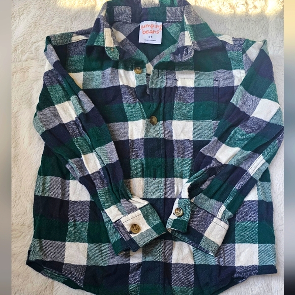 Jumping Beans Boys 2T Flannel Shirt - Picture 1 of 4